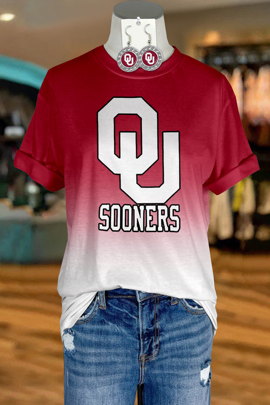 Casual Oklahoma Sooners OU Print Top