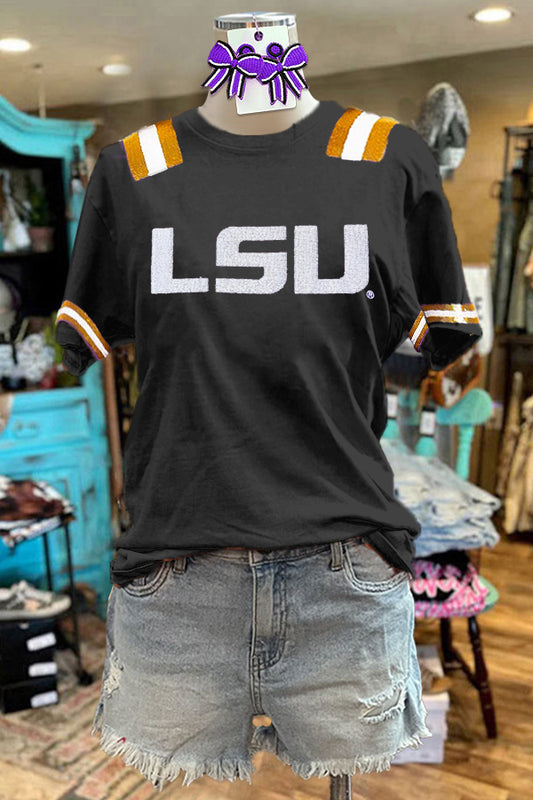 Cozy Gameday LSU Print Tee