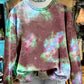 Unique Psychedelic Starry Sky Print Sweatshirt