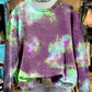 Unique Psychedelic Starry Sky Print Sweatshirt