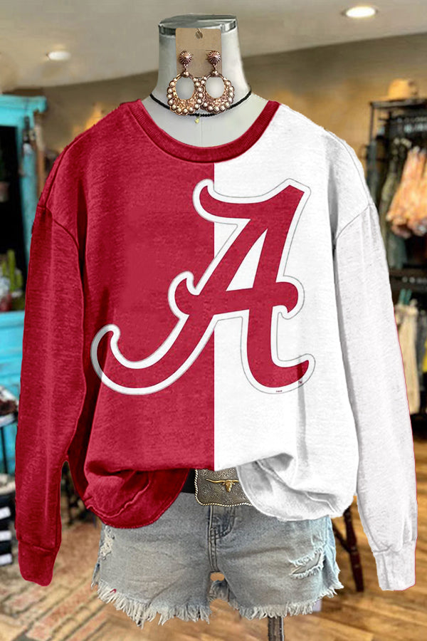 Cozy Alabama Print Sweatshirt