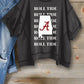 Red Black Alabama Gameday Half Sleeve Sweatshirt