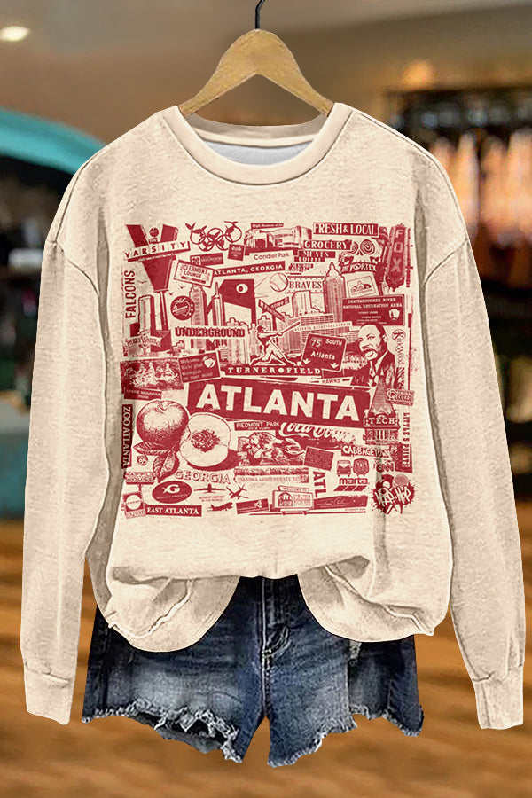 Classic Atlanta Print Sweatshirt