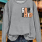 Gameday Basketball Print Sweatshirt