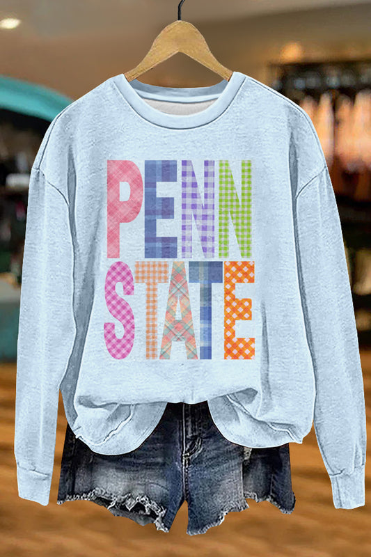 Cute Gameday Penn State Print Sweatshirt