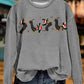 Christmas Dachshund Print Sweatshirt