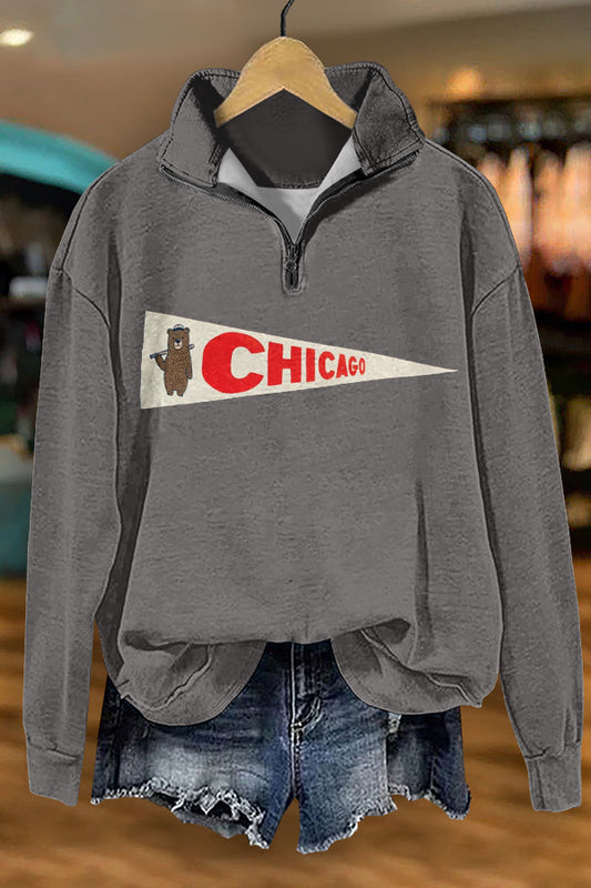 Chicago Fan Print Sweatshirt