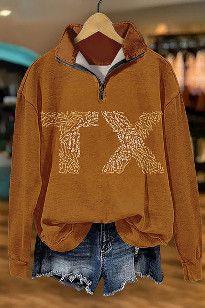 Gameday Longhorns Print Sweatshirt