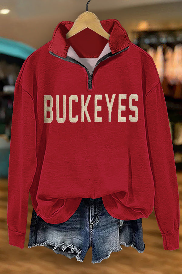 Gameday Ohio State Buckeyen Print Sweatshirt