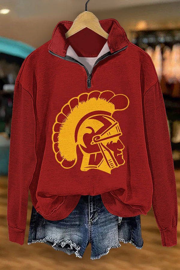 Gameday Football Print Sweatshirt