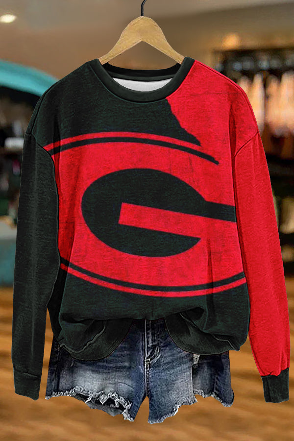 Classic Georgia Print Sweatshirt