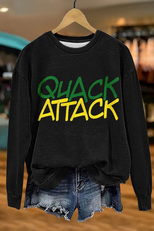 Classic Oregon Ducks Print Sweatshirt