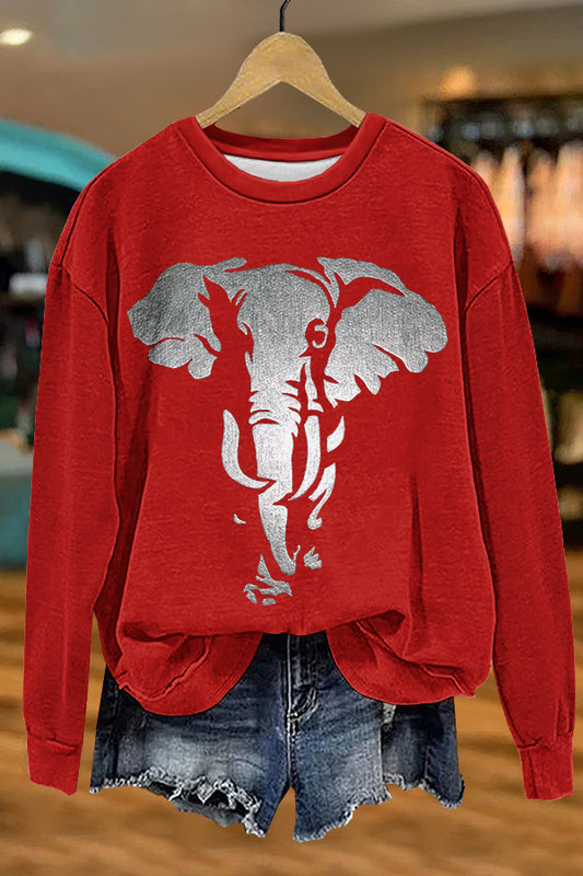 Unique Gameday Alabama Print Sweatshirt