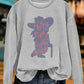 Cute Hotty Toddy Gameday Ole Miss Print Sweatshirt