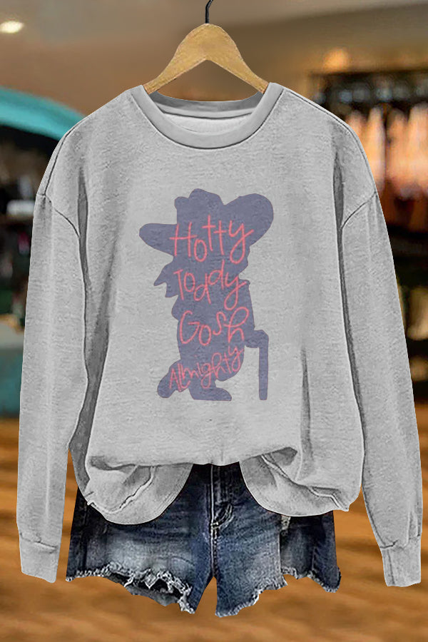 Cute Hotty Toddy Gameday Ole Miss Print Sweatshirt