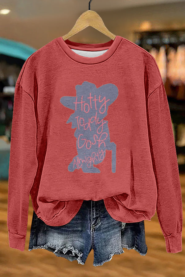 Cute Hotty Toddy Gameday Ole Miss Print Sweatshirt