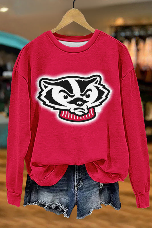 Gameday Wisconsin Badgers Print Sweatshirt