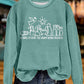 Cute Christian Christmas Print Sweatshirt