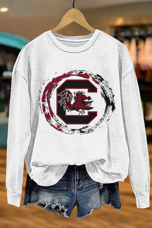 Gameday Gamecocks North Carolina Print Sweatshirt