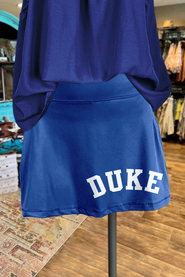 Unique Duke Blue Devils Gameday Print Skirt