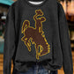 Gameday Wyoming Cowboys Print Sweatshirt