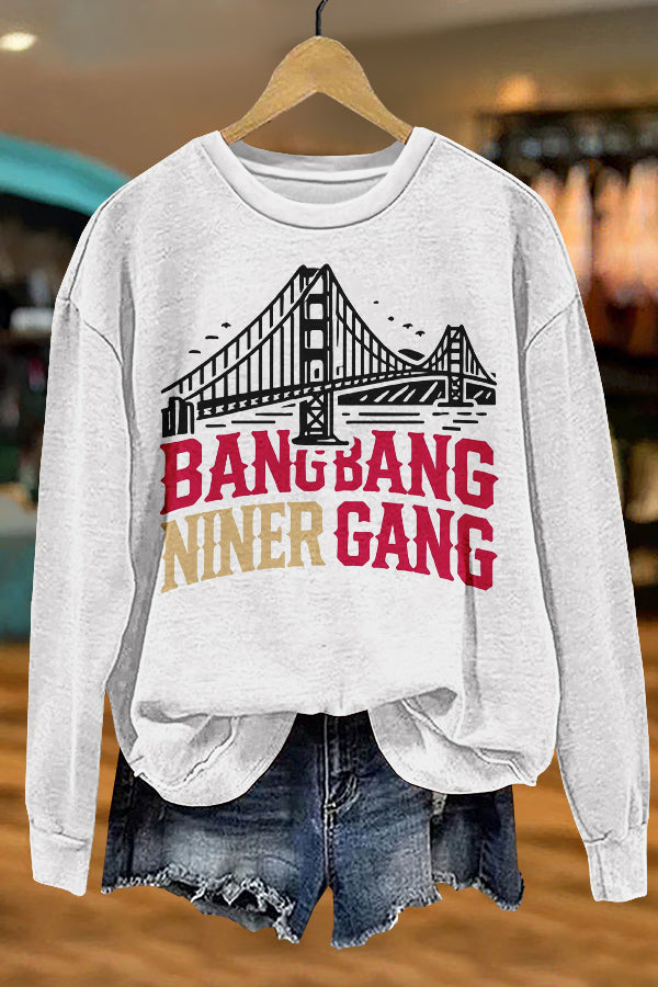 Cozy Gameday Print Sweatshirt