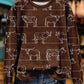 Vintage Western Cow Print Sweatshirt