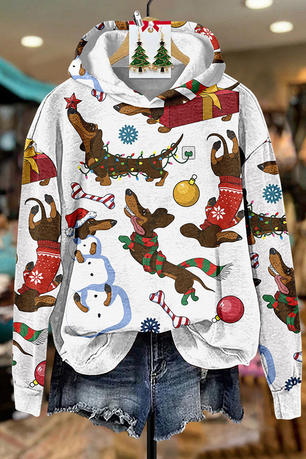 Christmas Dachshund Hoodie