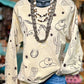 Casual Western Print Sweatshirt