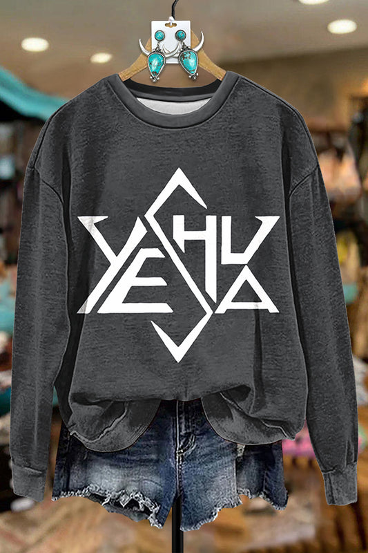 Hanukkah YESHUA Printed Sweatshirt