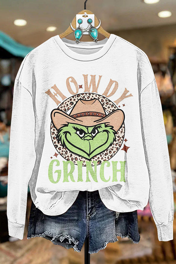 Christmas Cowboy Grinch Sweatshirt