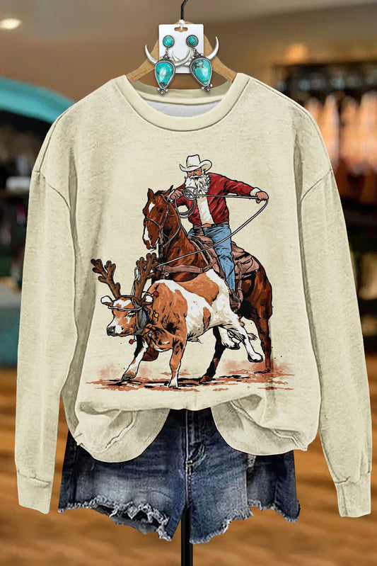 Cowboy Rodeo Christmas Sweatshirt