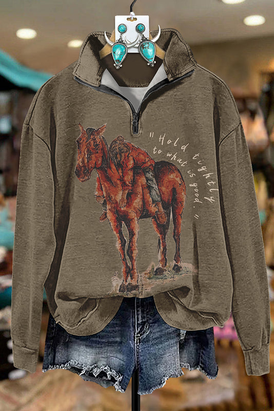 Cowgirl Zipper Sweatshirt