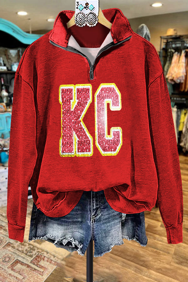 Gameday Classic Contrast Color Kc Sweatshirt