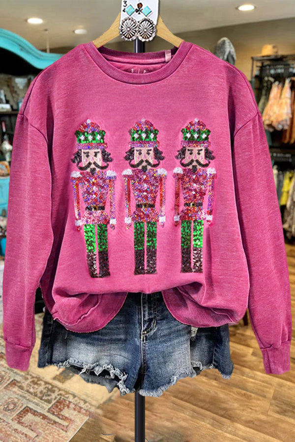 Classic Contrast Nutcracker Sweatshirt