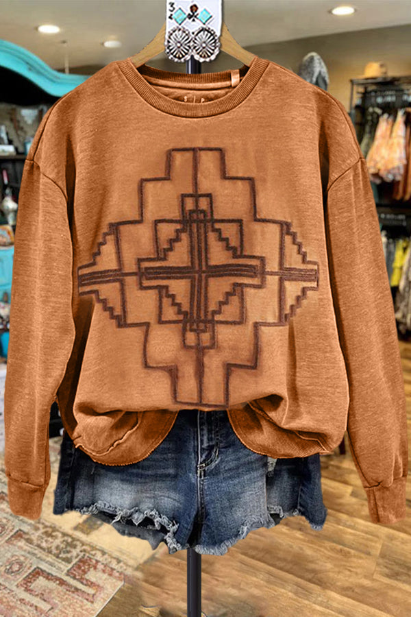 Vintage Western Long Sleeve Sweatshirt