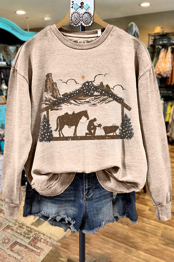 Vintage Western Long Sleeve Sweatshirt