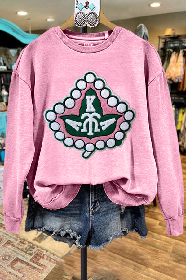 Classic Alpha Kappa Alpha Color Blocked Sweatshirt