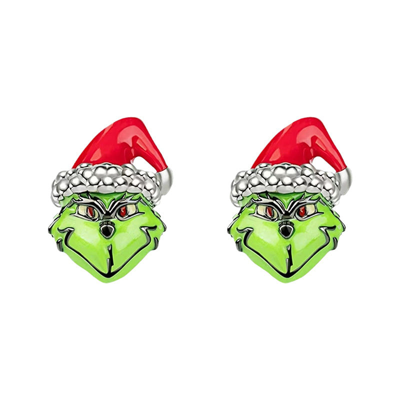 Stylish Niche Grinch Earrings