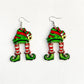 Grinch Bell Green Monster Earrings