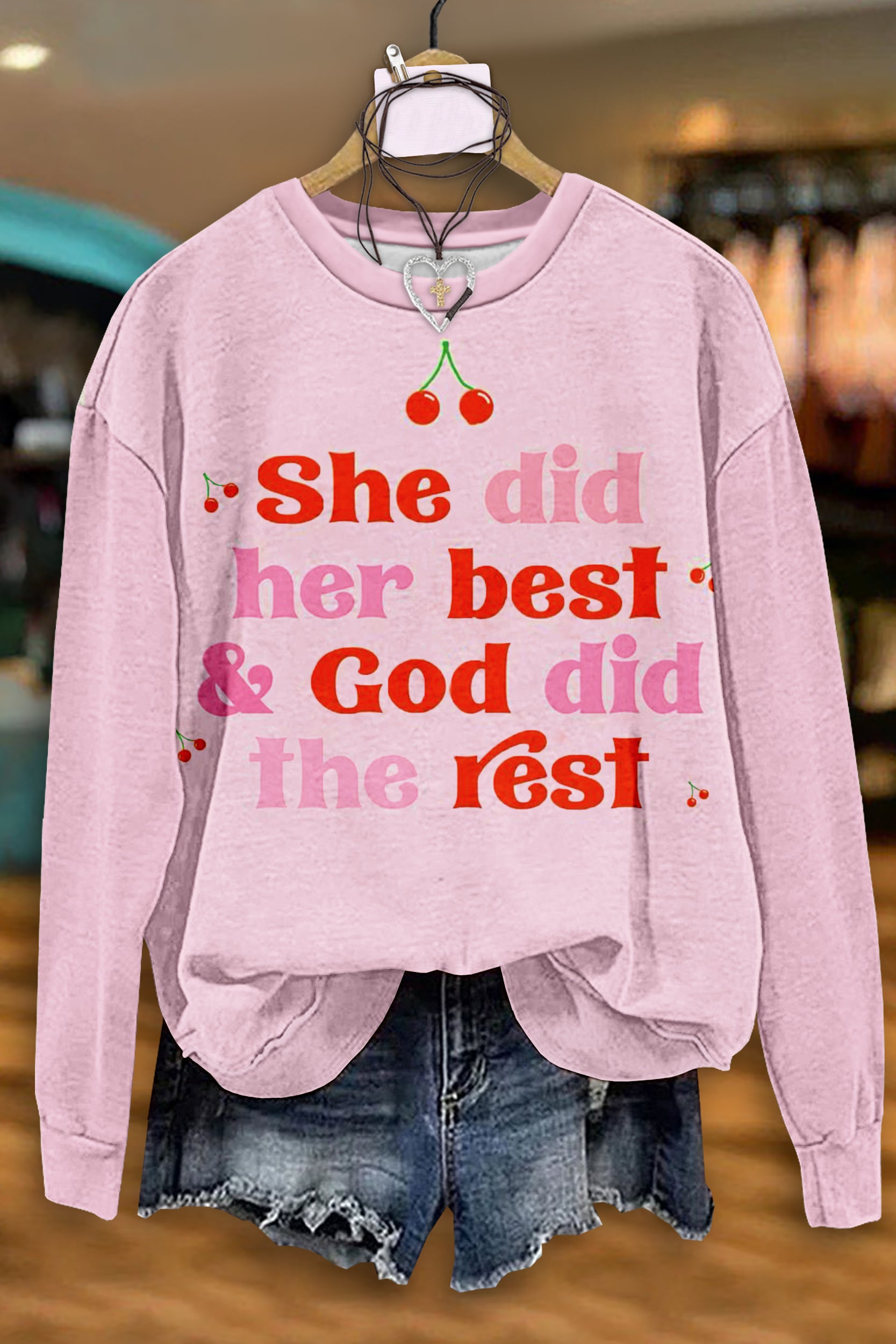 God Said Quotes Sweatshirt